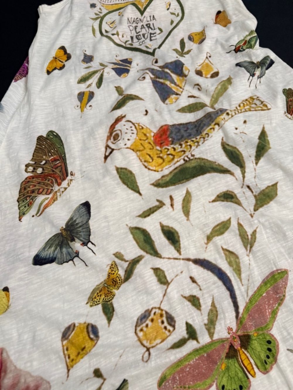 Authentic Magnolia Pearl Botanical Butterfly Tank Dress Like New Worn Once OS - Picture 11 of 15